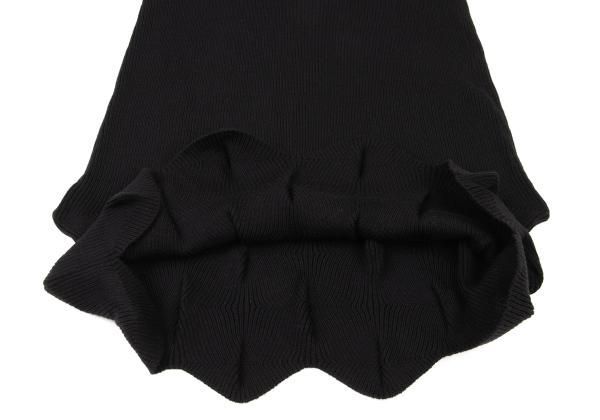 イッセイミヤケ ハートISSEY MIYAKE HaaT 裾変形リブニットロング