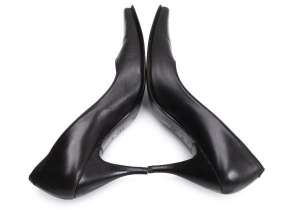 ジャンポールゴルチエJean Paul GAULTIER サイドギャザーレザーヒール