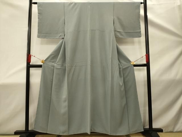 平和屋着物□上質な色無地 紋意匠 灰青色 正絹 逸品 AABD5345sx - メルカリ