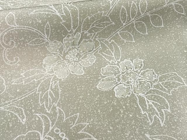 平和屋着物□上質な小紋 花唐草文 暈し染め 正絹 逸品 CABA5563xi