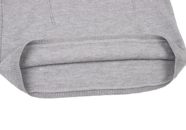 ワイスリーY-3 ロゴエンボスウールニットセーター グレーXS