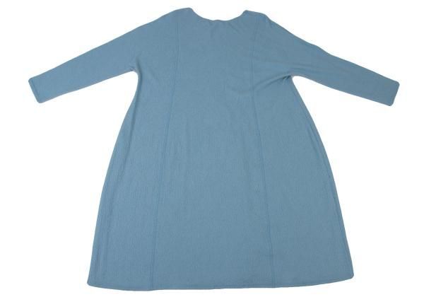 ヨーガンレールJURGEN LEHL コットンデザイン織りワンピース 水色M