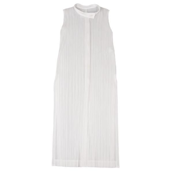 プリーツプリーズPLEATS PLEASE プリーツバンドカラーノースリーブ