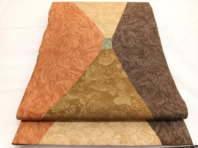 平和屋着物□両面 両方向 全通柄袋帯 名物裂文 月のしらべ 逸品 未使用