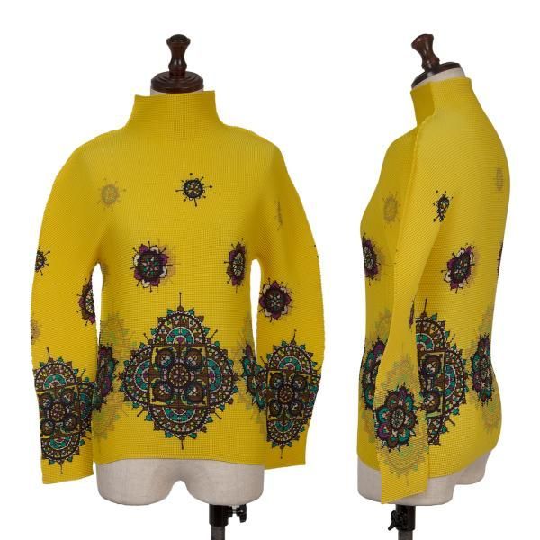 イッセイミヤケ ミーISSEY MIYAKE me モチーフプリントストレッチ