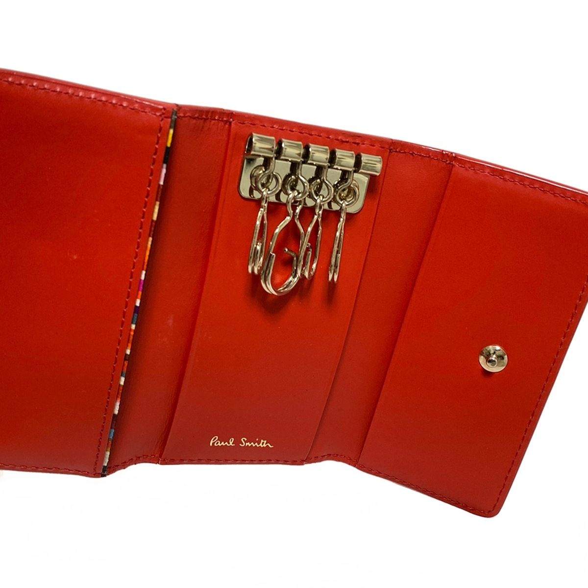 PaulSmith(ポールスミス) キーケース - レッド 4連フック レザー
