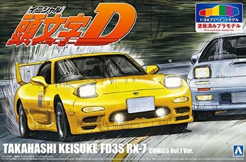 青島文化教材社 プリペイントモデルシリーズ 頭文字D 高橋啓介 FD3S RX