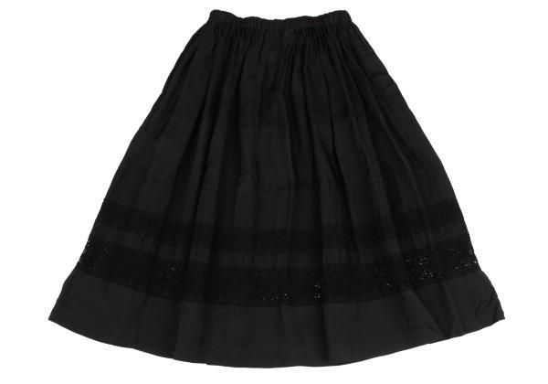 COMME des GARCONS 切替えスカート トリココムデギャルソンtricot COMME des GARCONS 染めレースブレード