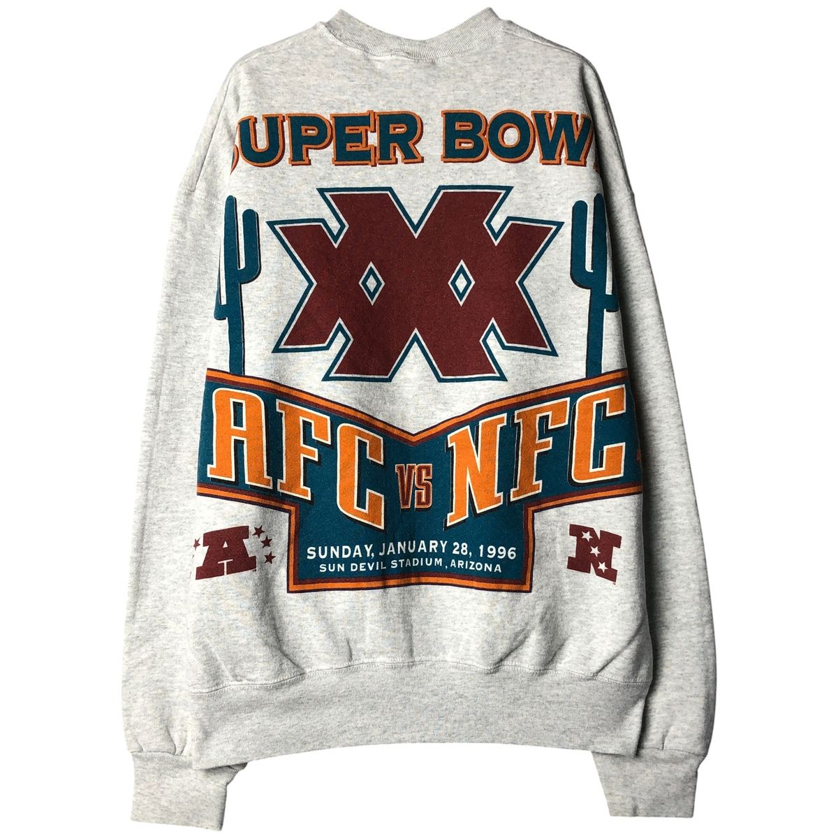 古着 90年代 SALEM SUPER BOWL XXX プリントスウェットシャツ