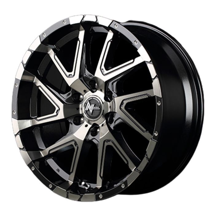 ホイール4本セット 17インチ 8 J 20 6 H 139 7 NITRO POWER DERINGER ブラッククリア