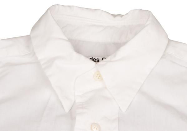 コムデギャルソンCOMME des GARCONS 切替コットンシャツワンピース 白