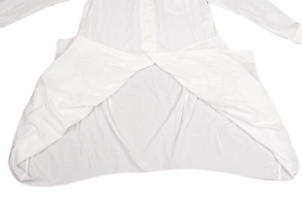 コムデギャルソンCOMME des GARCONS 切替コットンシャツワンピース 白