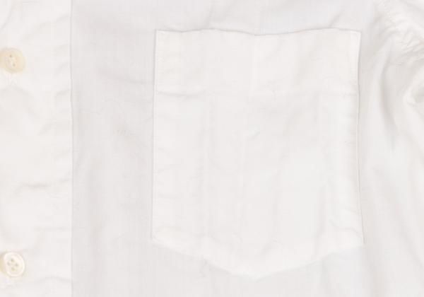 コムデギャルソンCOMME des GARCONS 切替コットンシャツワンピース 白