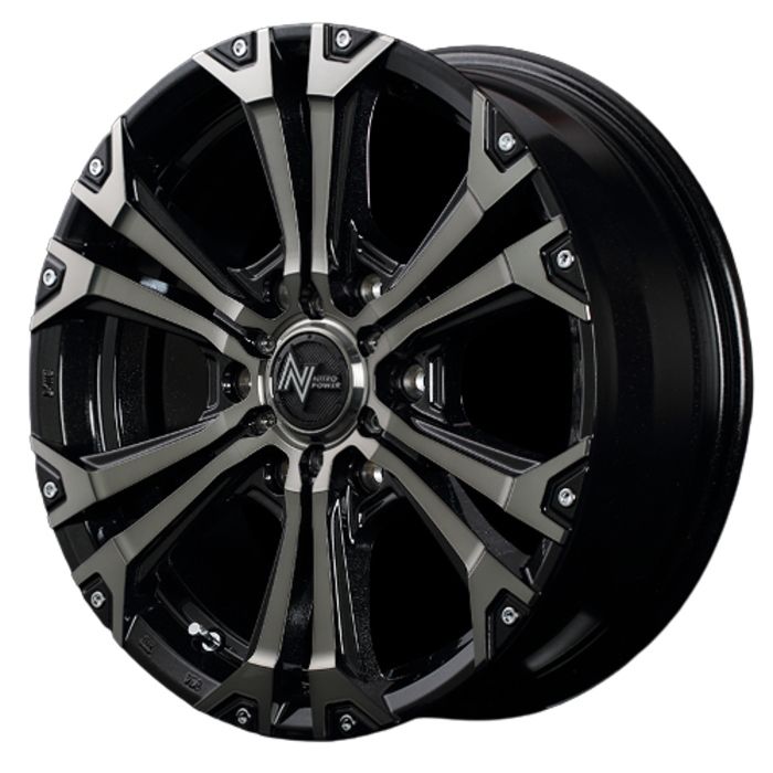 ホイール4本セット 16インチ 6 5 J 38 H 139 7 NITRO POWER JAVELIN ブラッククリア ピアス ミルド