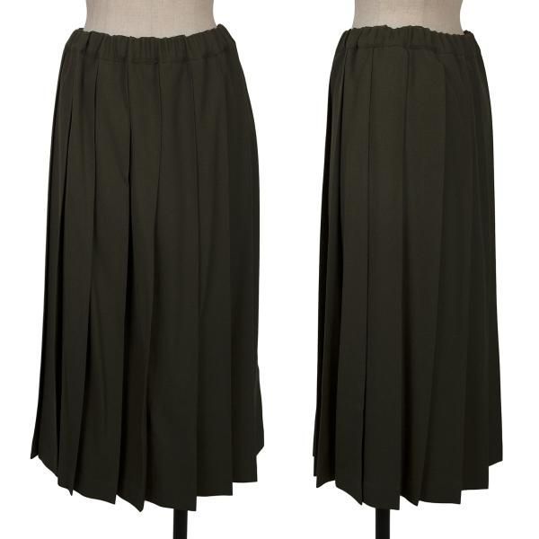 COMME des GARÇONS コムコム　変形プリーツスカート XS 未使用 コムコム コムデギャルソンCOMME des GARCONS ウールカツラギプリーツ