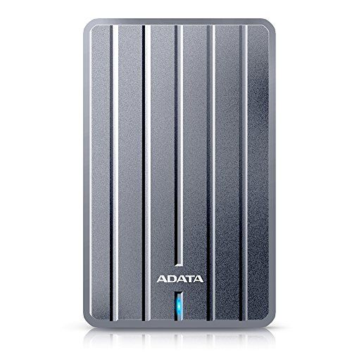 ADATA HC 660 超薄型 USB 3.0 ポータブルHDD 1 TB チタンカラー 3年保証 AHC 660-1 TU 3-