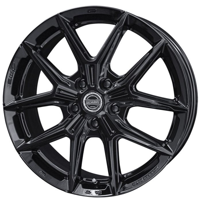 ホイール4本セット 19インチ 7 J 40 5 H 120 トヨタ ナット用M 14平面座 SMACK IG TEC グロスブラック