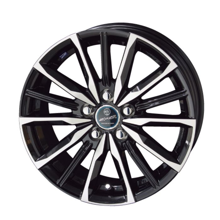 ホイール4本セット 17インチ 7 J 38 5 H 114 3 SMACK VALKYRIE サファイアブラックポリッシュ