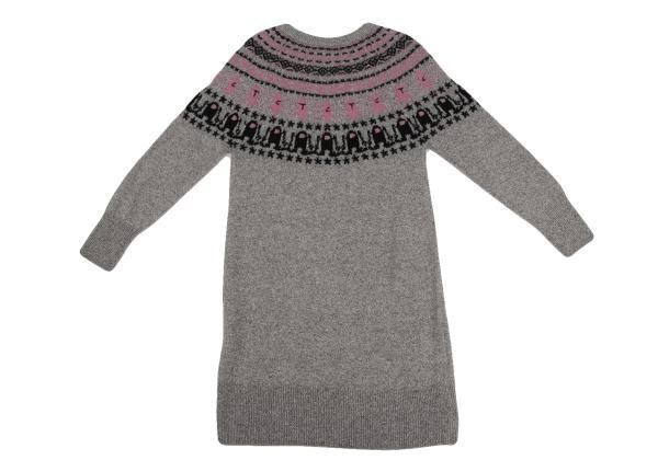 ツモリチサトTSUMORI CHISATO 装飾ノルディックニットチュニック