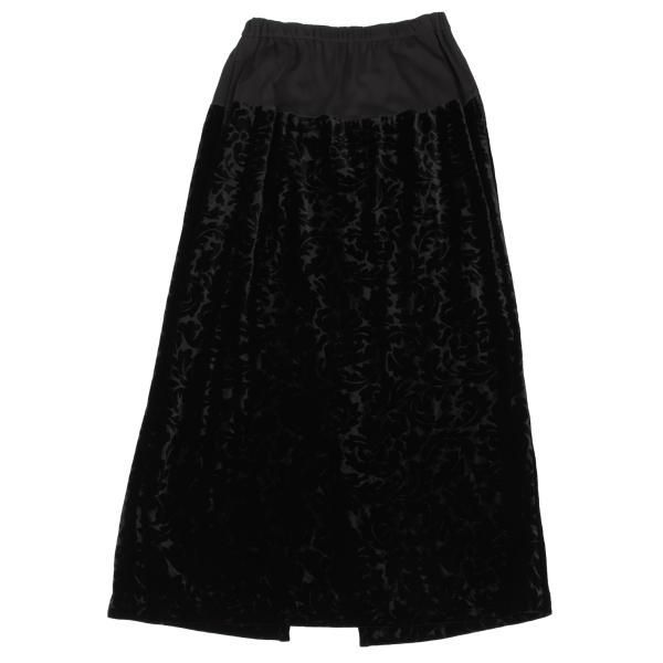 トリコ コムデギャルソンtricot COMME des GARCONS 唐草柄ベロア切替