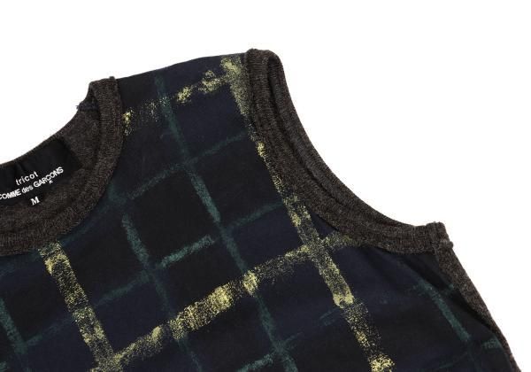 トリココムデギャルソンtricot COMME des GARCONS チェックプリント