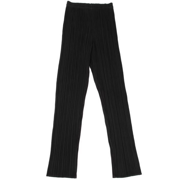 イッセイミヤケISSEY MIYAKE プリーツパンツ 黒M位 - メルカリ