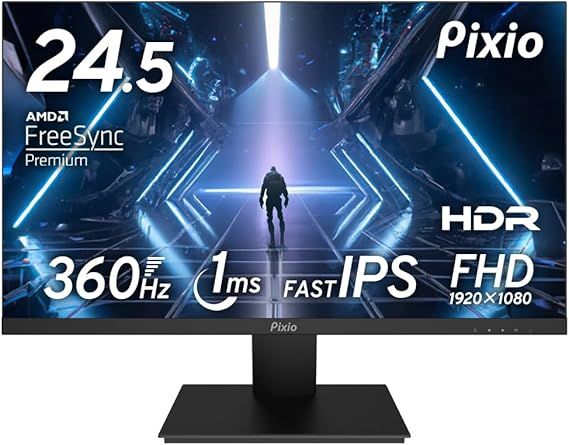 ジャンク品】 Pixio PX259PS ゲーミングモニター 24インチ ブラック