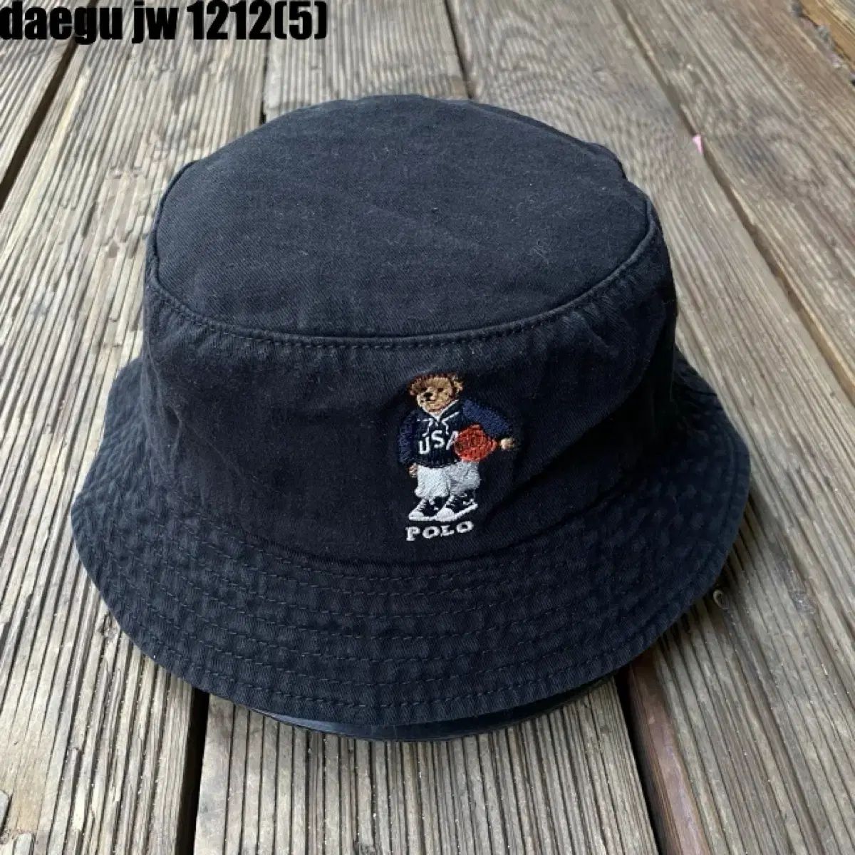 ポロラルフローレン ブラック クマ バケットハット 1212