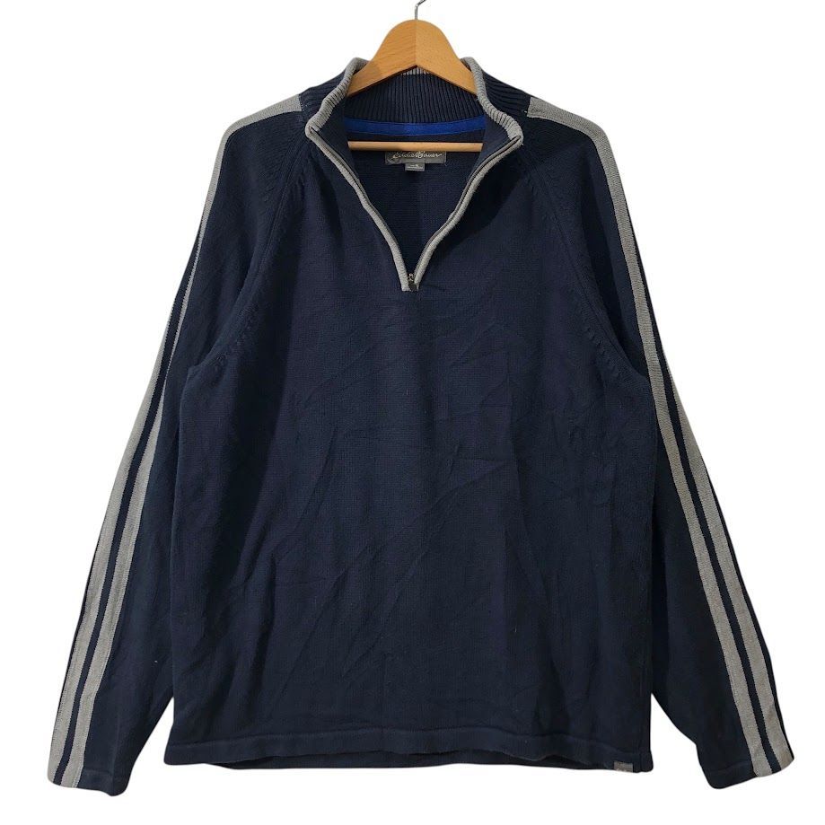 Eddie Bauer エディーバウアー ウールニット セーター ハーフジップ
