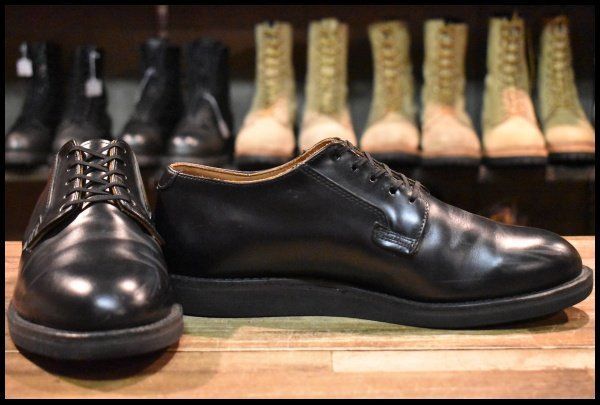 9 5 D 21年 レッドウィング 101 ポストマン シューズ 黒 ブラック シャパラル ローカット 短靴 ブーツ redwing FK 457
