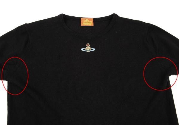 ヴィヴィアンウエストウッド 旧タグ 希少 リボン総柄 オーブ刺繍 長袖