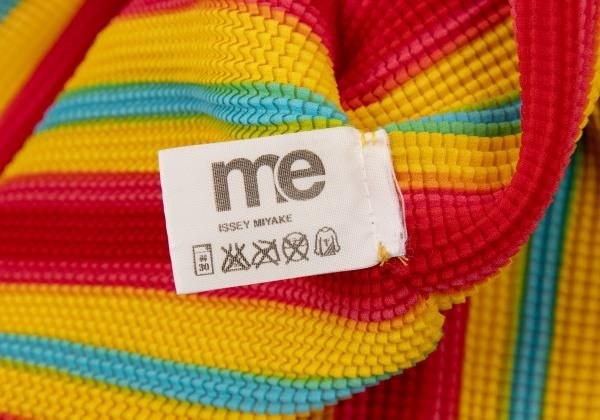 イッセイミヤケ ミーISSEY MIYAKE me カラフルボーダータンクトップ