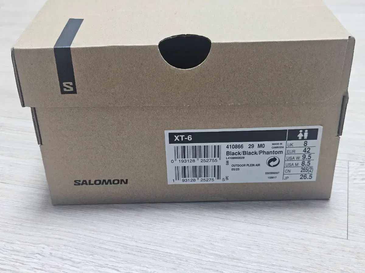 SALOMON サロモン XT 6 ブラック 265 ボックス