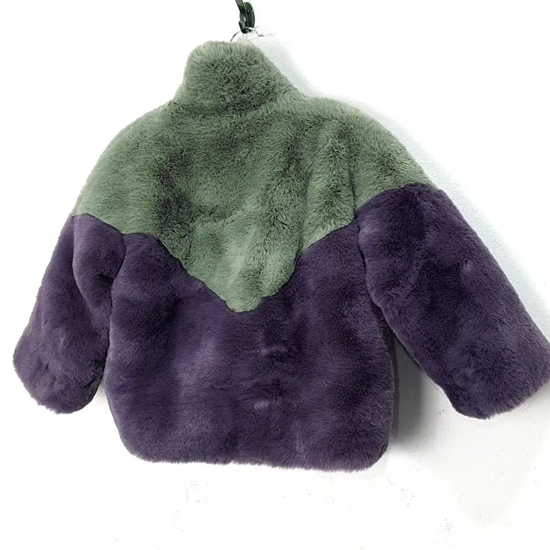 ファージャケット パープル|グリーン