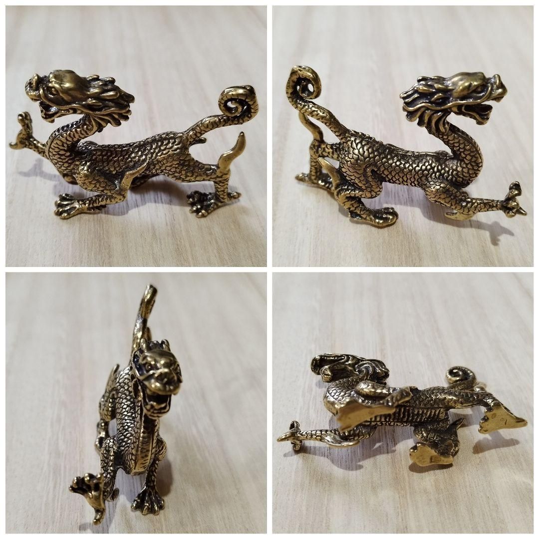 A08 四獣（四神）4体セット｜真鍮製 開運 風水 置物 青龍・朱雀・白虎