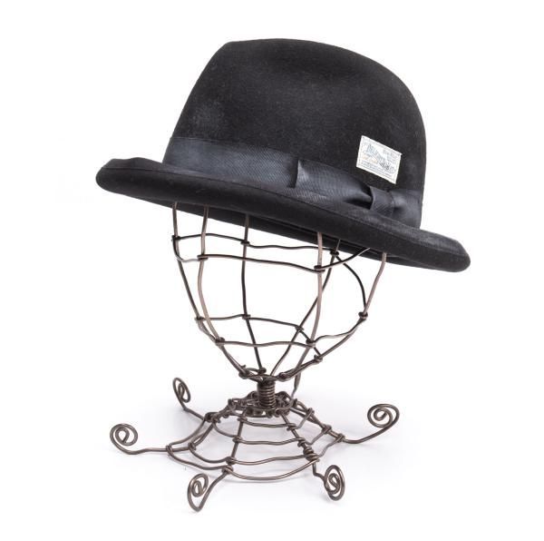 カシラCA4LA ペイントデザイン中折れフェルトハット 黒 セール 楽天