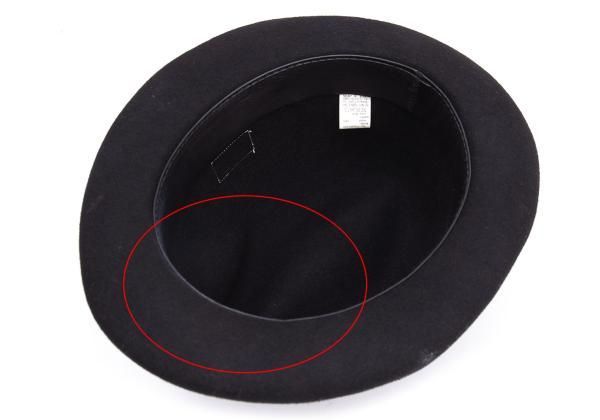 カシラCA4LA ペイントデザイン中折れフェルトハット 黒 セール 楽天