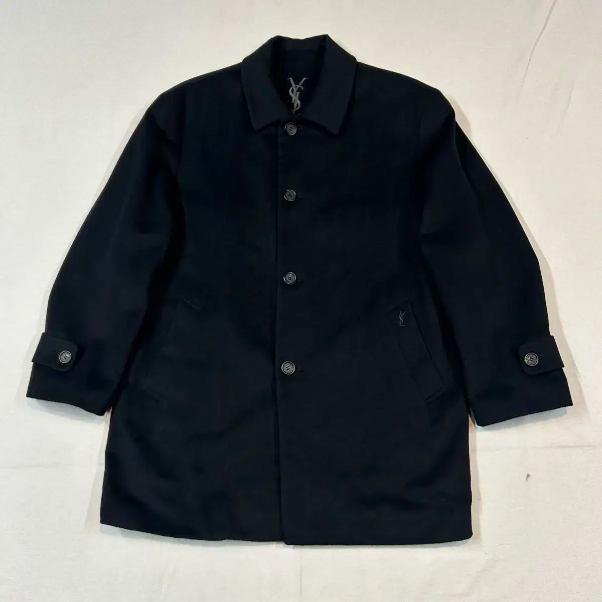 L) YSL イヴ・サンローラン ウール Mサイズ コート 良い ジャケット