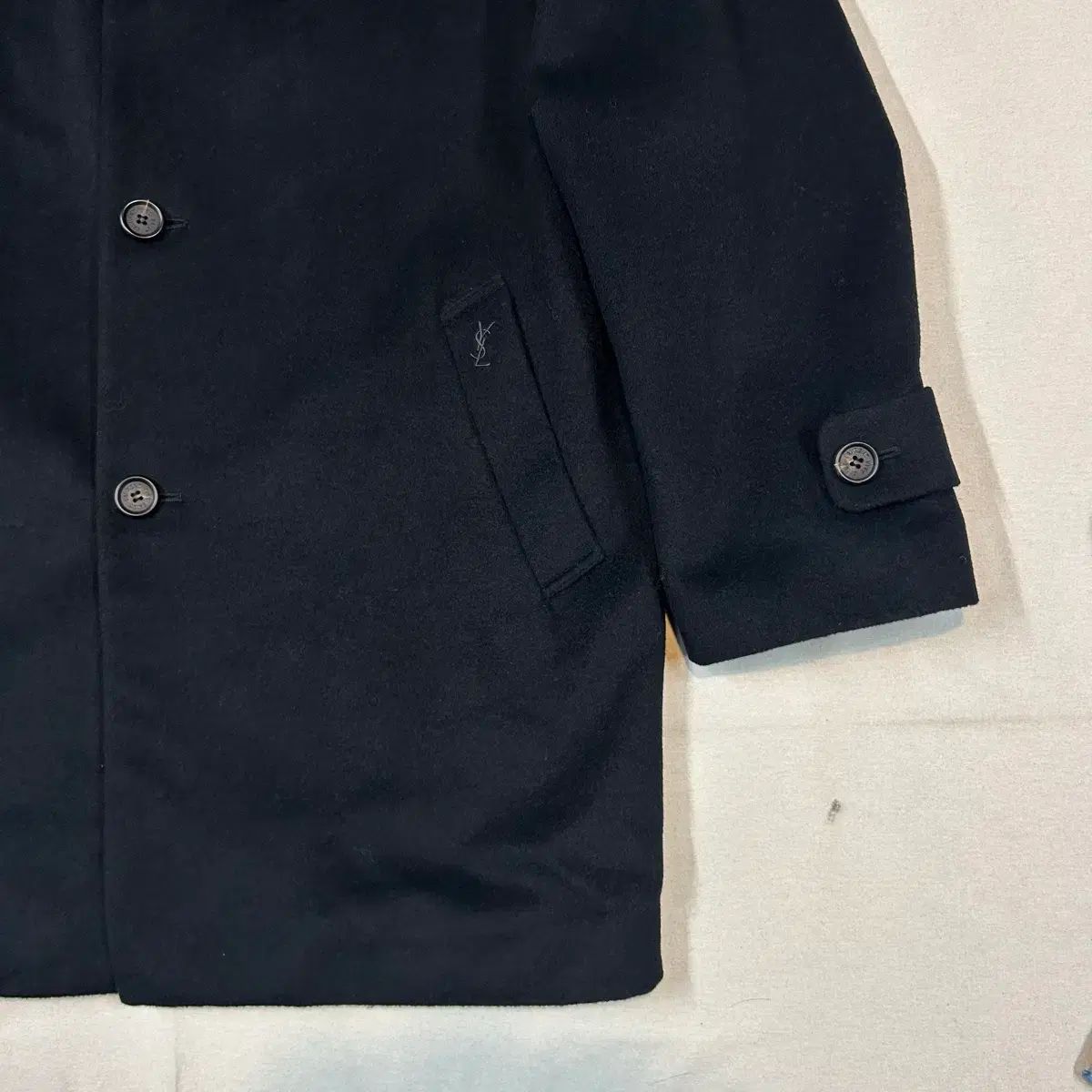 L) YSL イヴ・サンローラン ウール Mサイズ コート 良い ジャケット