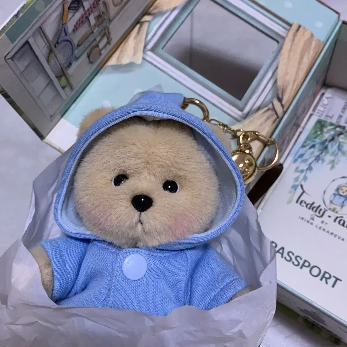 テディテイルズ レナベア ベーシック キーホルダー ミルクティー