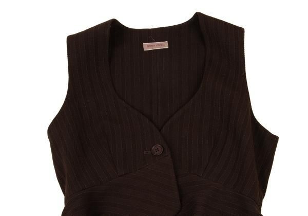 ロメオジリROMEO 公式 GIGLI ポリウールストライプフリルストレッチ