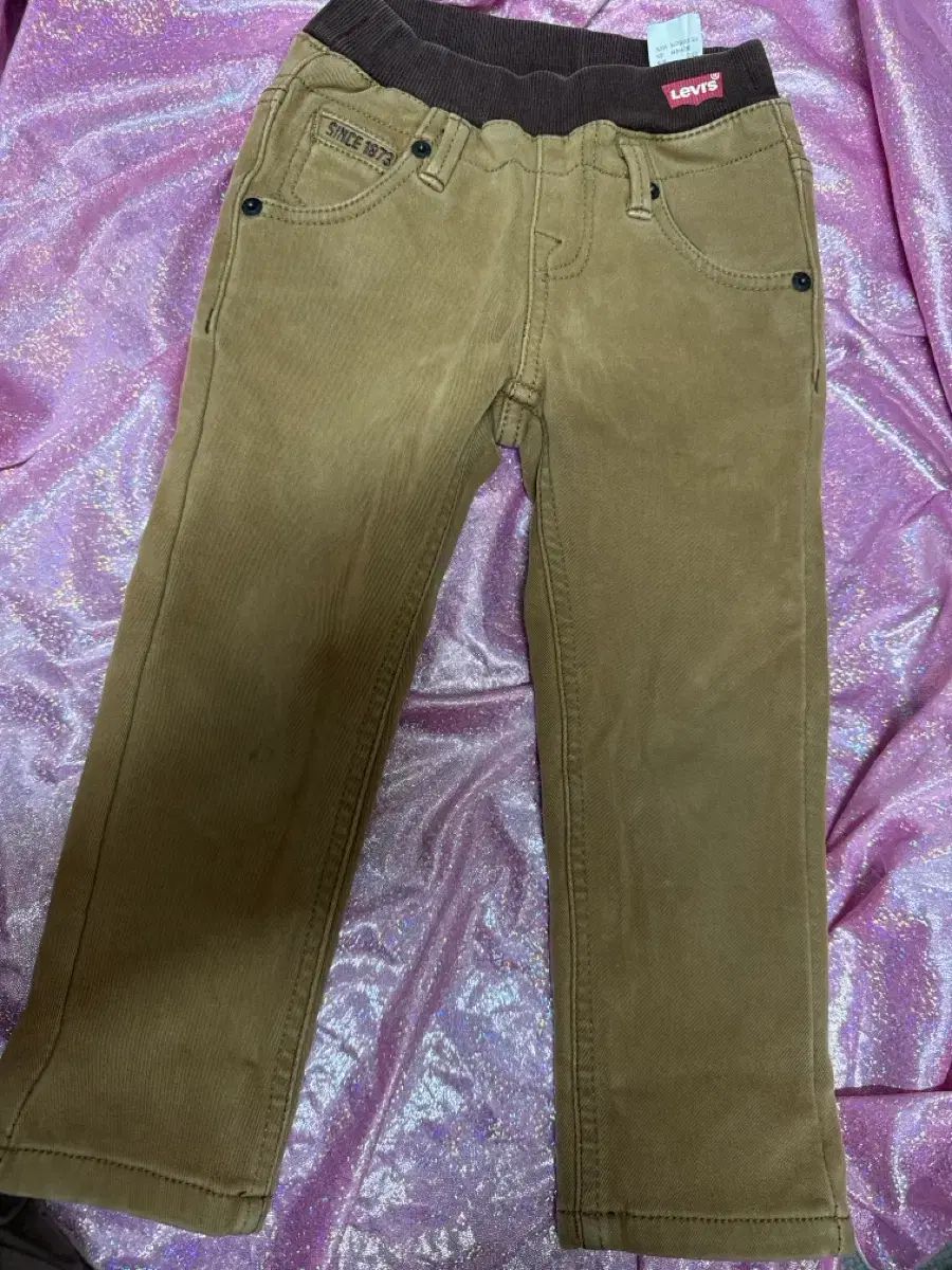 ベビー服)リーバイス起毛 ズボン 100