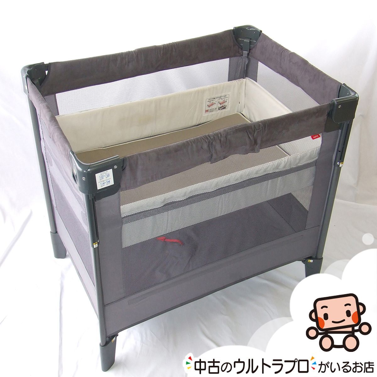 お得っ！厳選中古】ベビーベッド アップリカ ココネル エアープラスAB