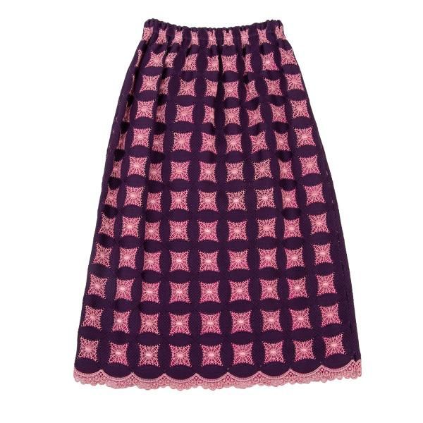 COMME des GARCONS／コムデギャルソン☆ 刺繍の付いた膝丈スカート