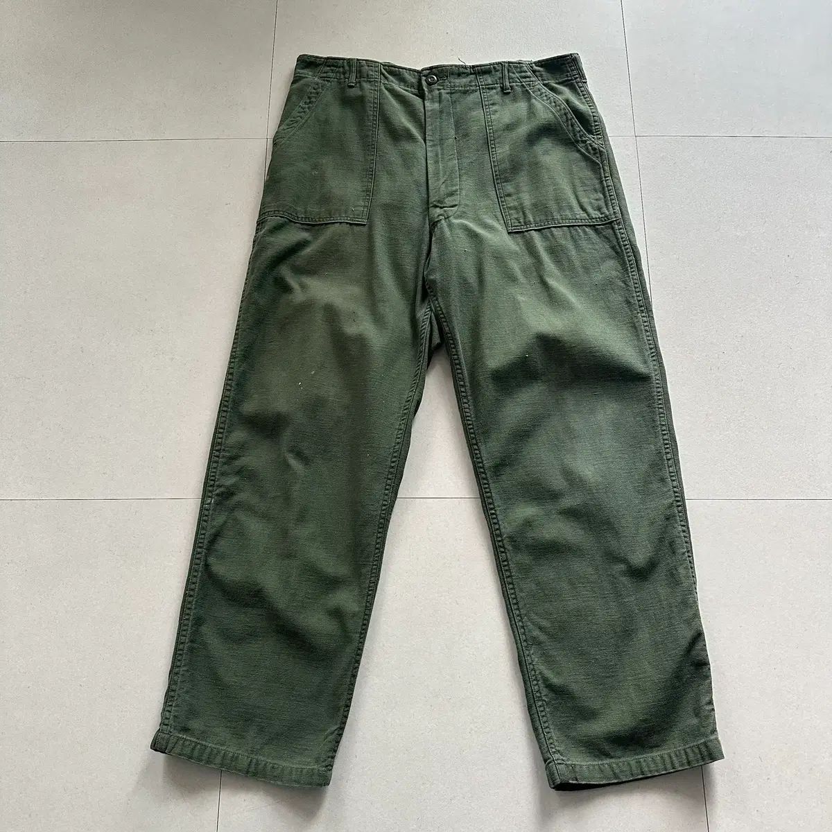 60 s ミリタリー OG 107 ファティーグ パンツ 40 x 33 36インチ