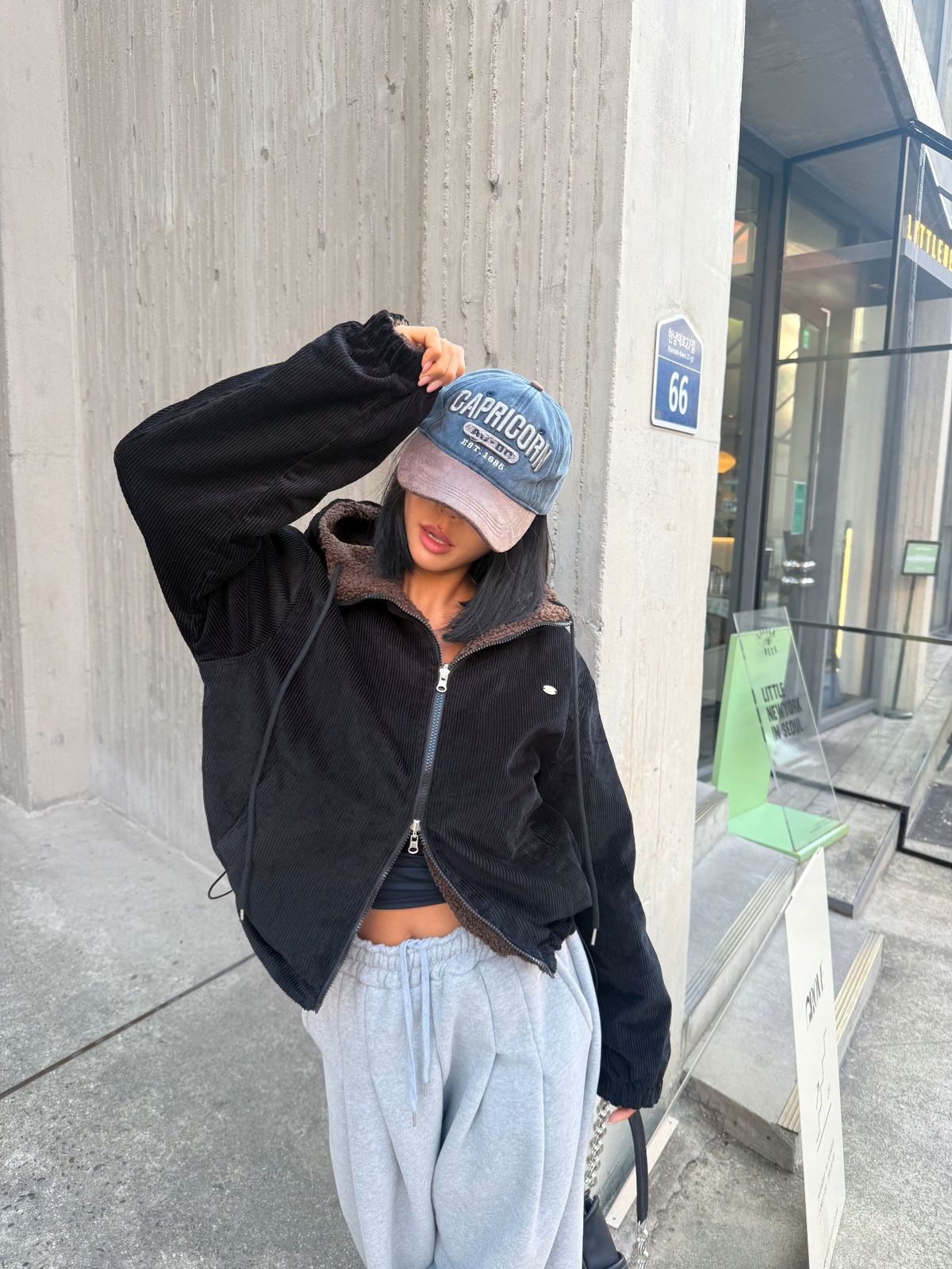 アウター) リバーシブル シープスキン コーデュロイ アウター (冬新作