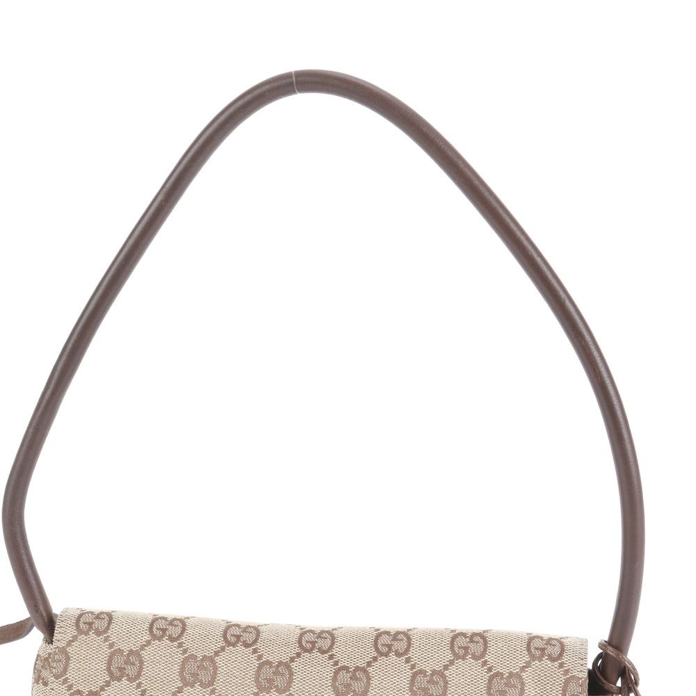 極美品 グッチ コントロールカード付 ポーチ付 GG キャンバス 90646