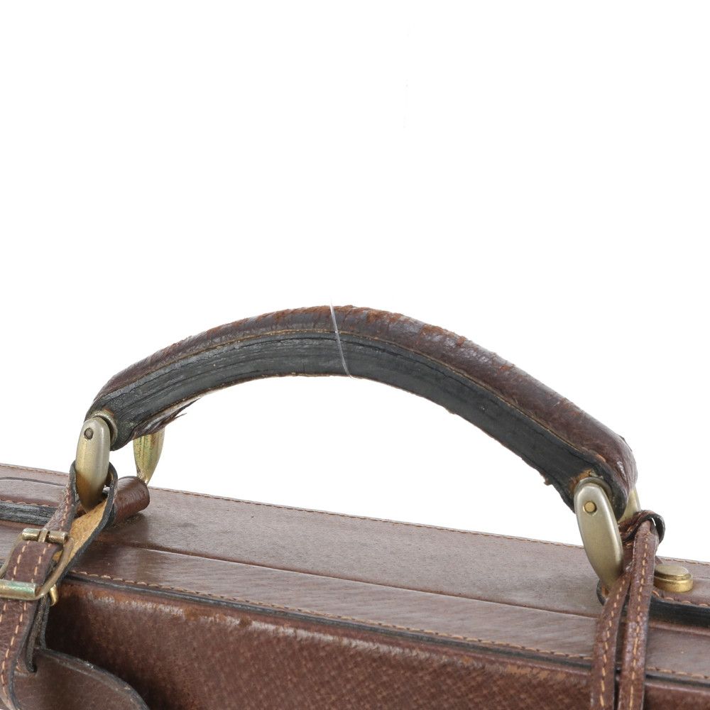 オールド グッチ レザー アタッシュケース ハードケース 書類鞄 ビジネス ブリーフケース 出張 ブラウン A 4 メンズ RUE DD 33-8