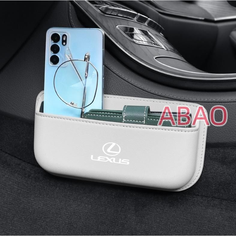 ☆レクサス LEXUS☆ホワイト☆車用サイドバッグ 車用収納袋 携帯収納