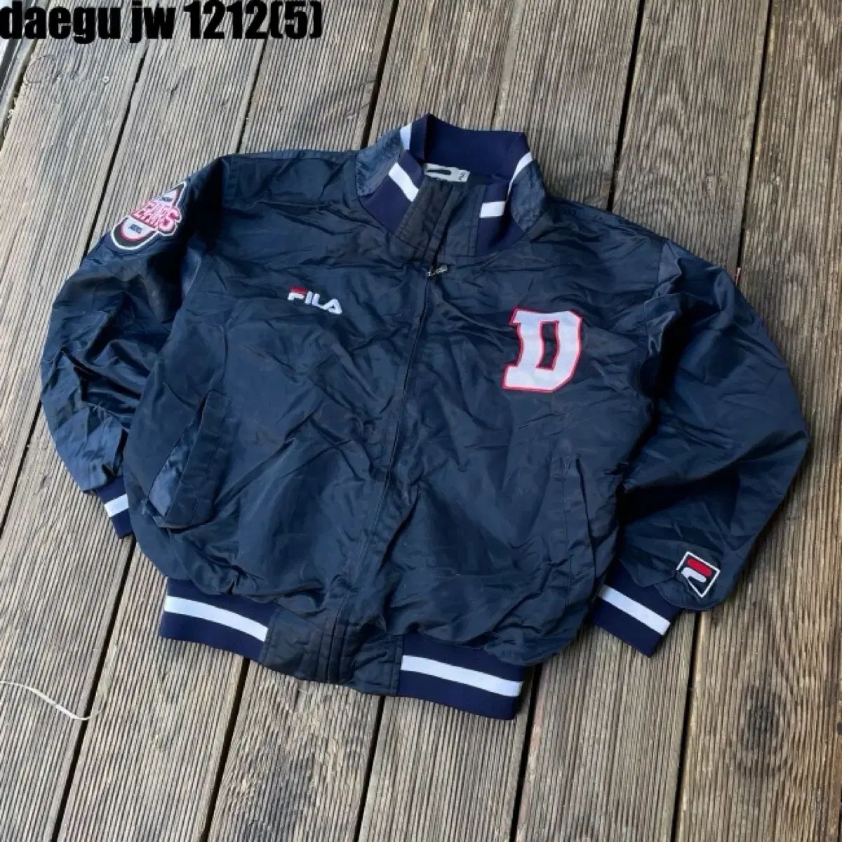 FILA 斗山クマ 야구アウター ブラック 85 1212